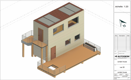 Bureaux Conteneurs — plans architecturaux