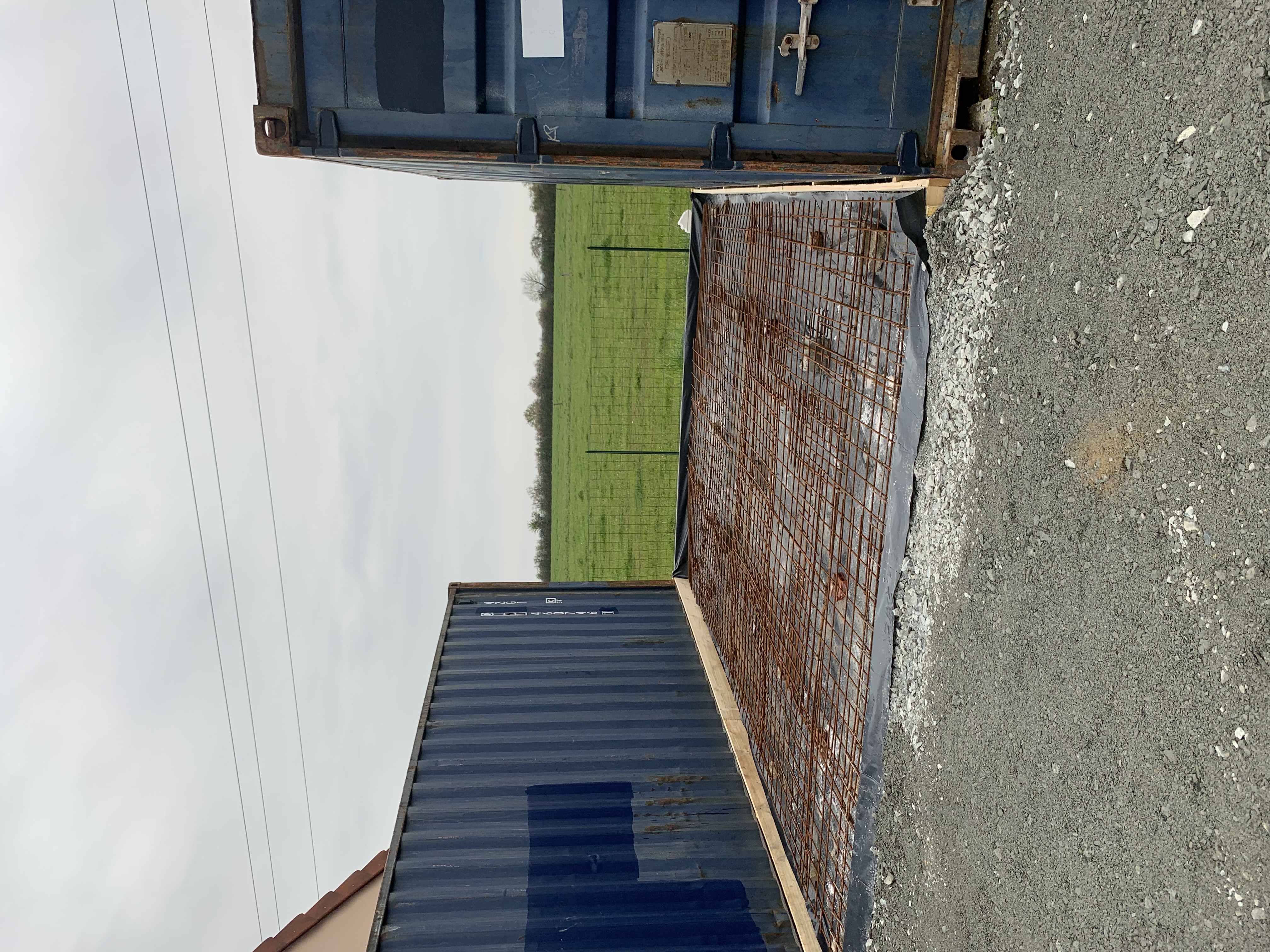 Dalle — mise en place du ferraillage