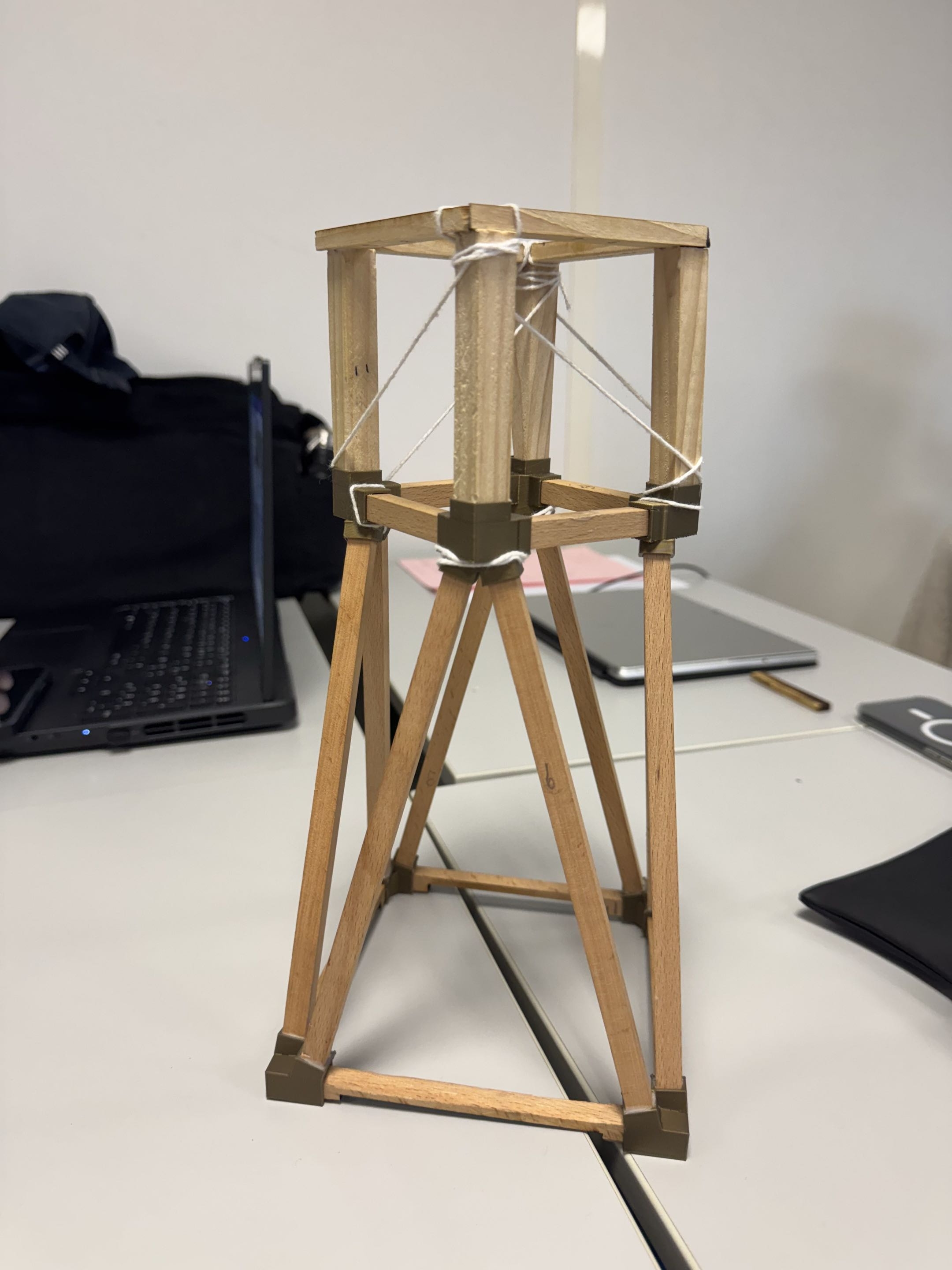 Détail des liaisons imprimées en 3D